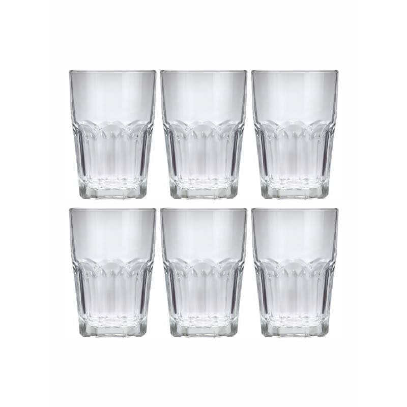 Buy Clariso Glass Tumbler (380 ML) - Set Of Six Drinking & Juice Glasses from Vaaree