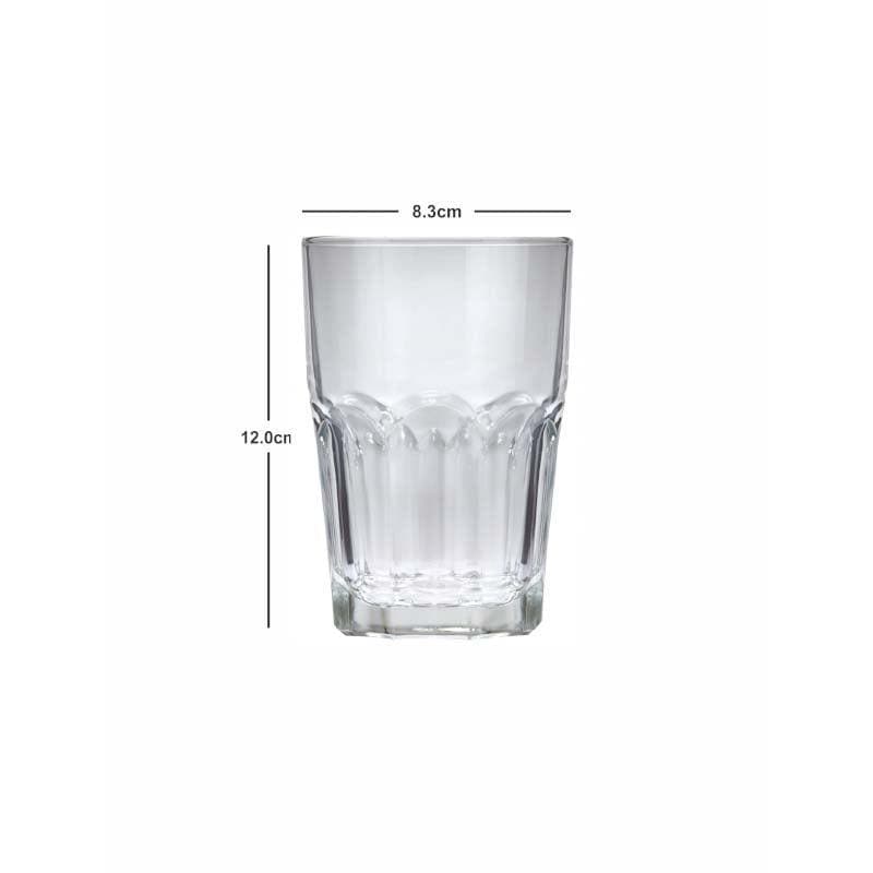 Buy Clariso Glass Tumbler (380 ML) - Set Of Six Drinking & Juice Glasses from Vaaree