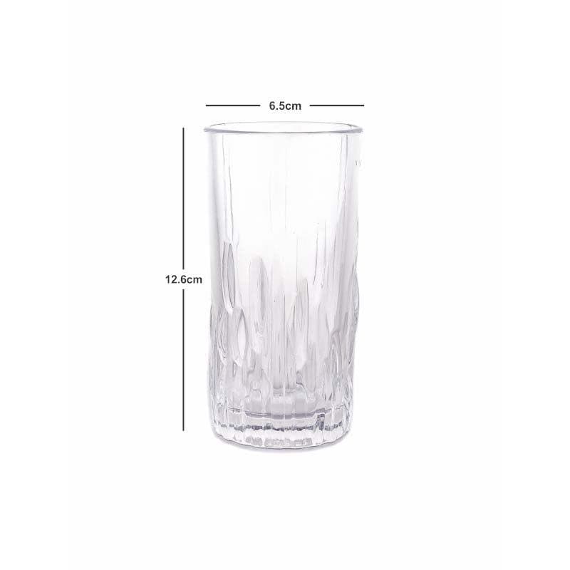 Drinking & Juice Glasses - Conglo Glass Tumbler (260 ML) - Set Of Six