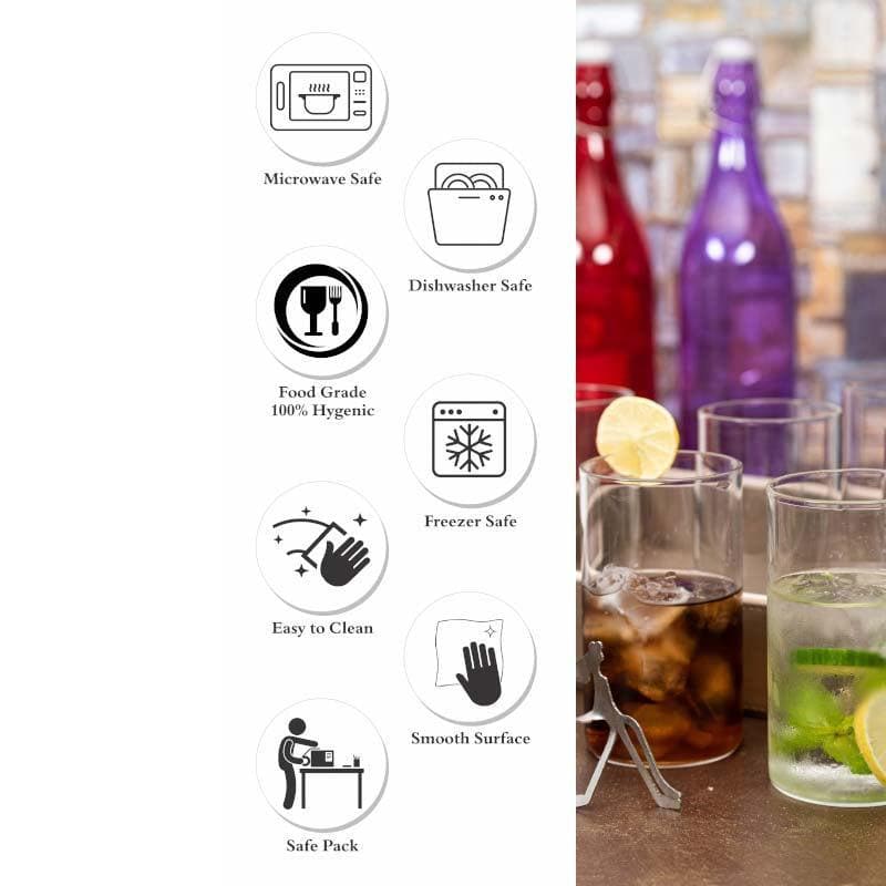 Buy Conglo Glass Tumbler - 340 ML Drinking & Juice Glasses from Vaaree