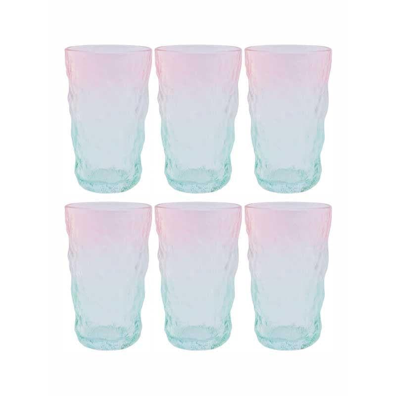 Buy Cool Times Tumbler (305 ML) - Set Of Six Drinking & Juice Glasses from Vaaree