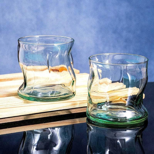 Buy Curvisoy Glass Tumbler (340 ML) - Set Of Four Drinking & Juice Glasses from Vaaree