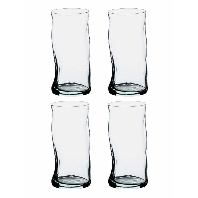 Drinking & Juice Glasses - Curvisoy Glass Tumbler (440 ML) - Set Of Four