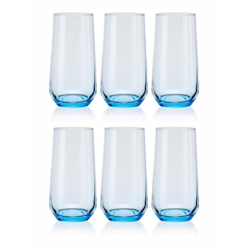 Buy Diso Blue Tumbler (370 ML) - Set Of Six Drinking & Juice Glasses from Vaaree