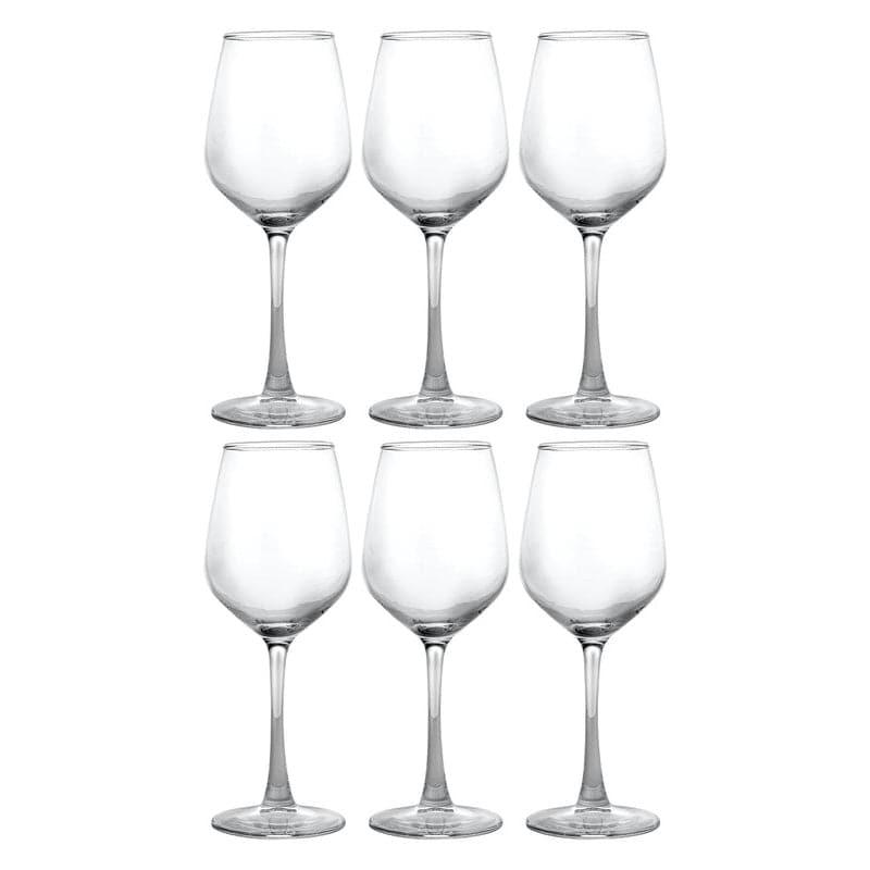 Buy Faye Glass Tumbler (360 ML) - Set Of Six Wine & Champagne Glasses from Vaaree