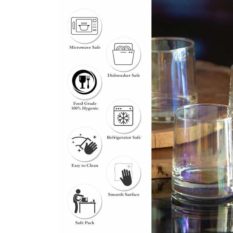 Buy Fizzor Glass Tumbler (260 ML) - Set Of Six Drinking & Juice Glasses from Vaaree