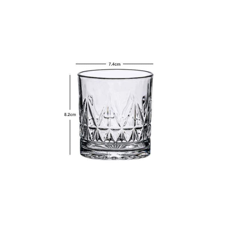 Buy Frenny Whiskey Glass (255 ML) - Set Of Six Drinking & Juice Glasses from Vaaree