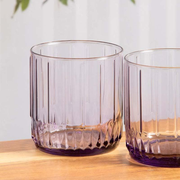 Drinking & Juice Glasses - Friscot Pink Glass Tumbler (265 ML) - Set Of Six