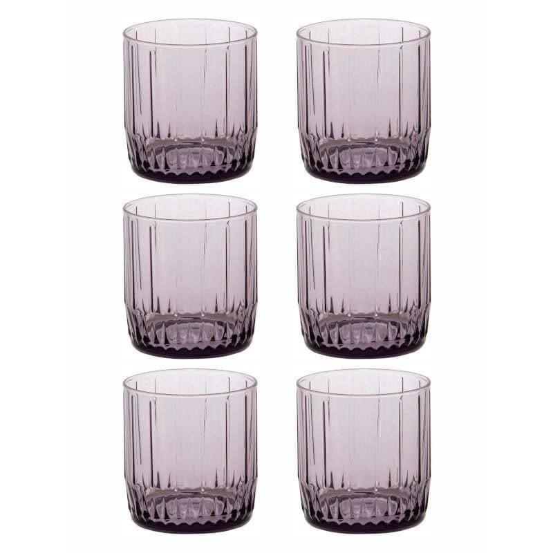 Buy Friscot Pink Glass Tumbler (265 ML) - Set Of Six Drinking & Juice Glasses from Vaaree