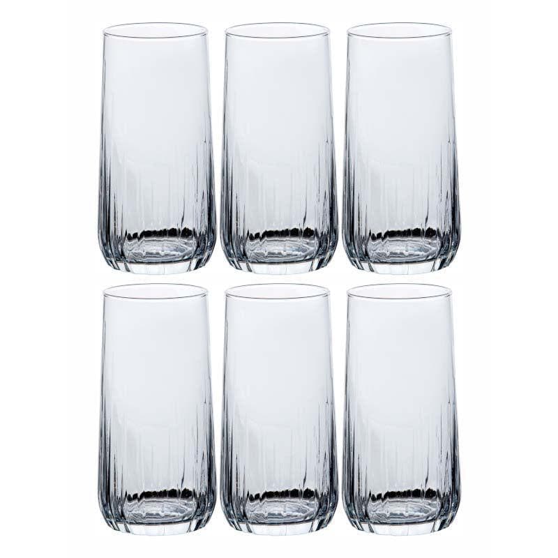 Buy Friscot Tall Glass Tumbler (360 ML) - Set Of Six Drinking & Juice Glasses from Vaaree