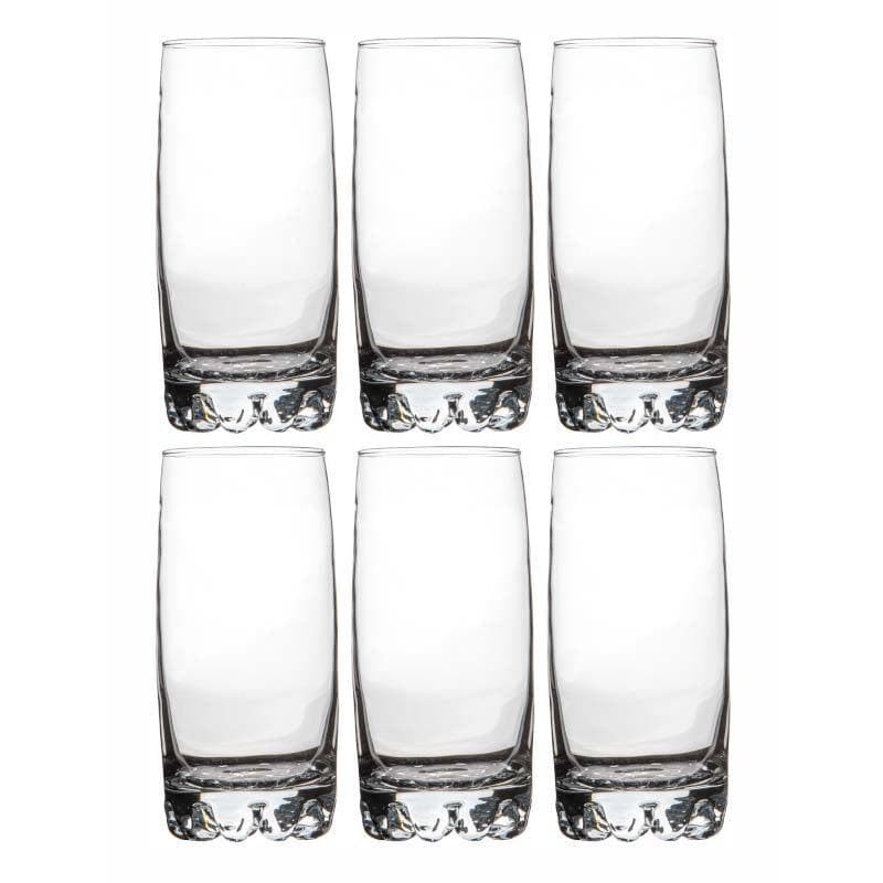 Buy Funta Glass Tumbler (385 ML) - Set Of Six Drinking & Juice Glasses from Vaaree