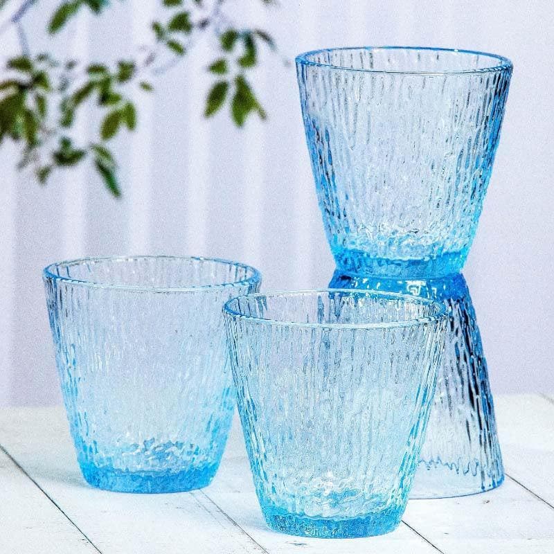 Buy Iceburst Glass Tumbler (240 ML) - Set Of Six Drinking & Juice Glasses from Vaaree