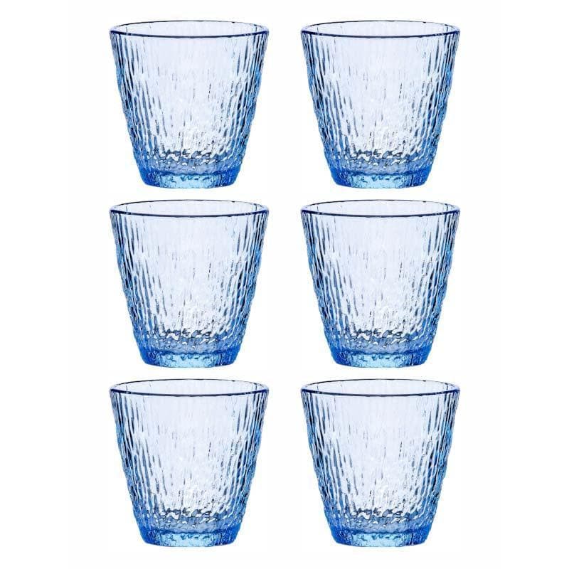 Buy Iceburst Glass Tumbler (240 ML) - Set Of Six Drinking & Juice Glasses from Vaaree