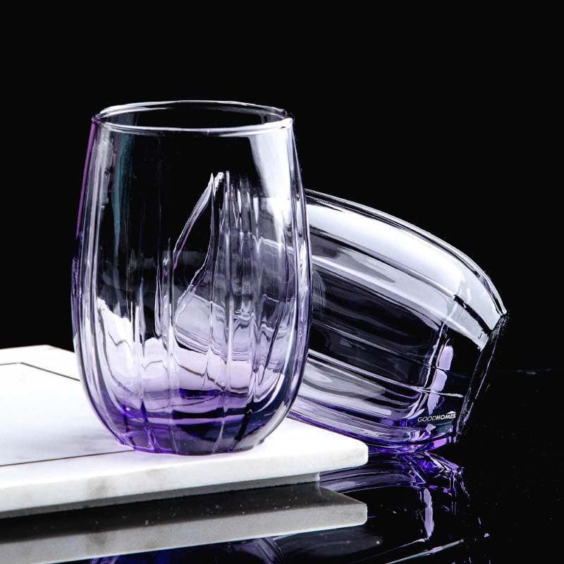 Drinking & Juice Glasses - Kenzie Curved Glass Tumbler (380 ML) - Set Of Six