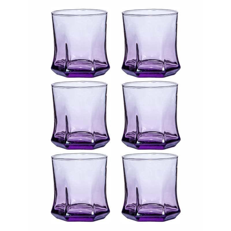 Buy Kropie Curved Glass Tumbler (230 ML) - Set Of Six Drinking & Juice Glasses from Vaaree