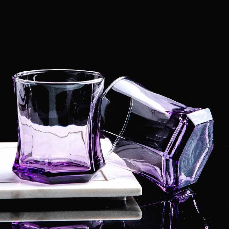 Buy Kropie Curved Glass Tumbler (230 ML) - Set Of Six Drinking & Juice Glasses from Vaaree