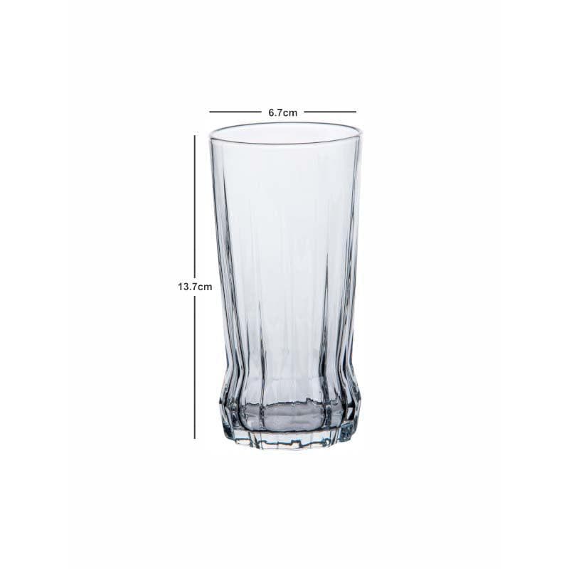 Drinking & Juice Glasses - Mozzira Glass Tumbler (285 ML) - Set Of Six