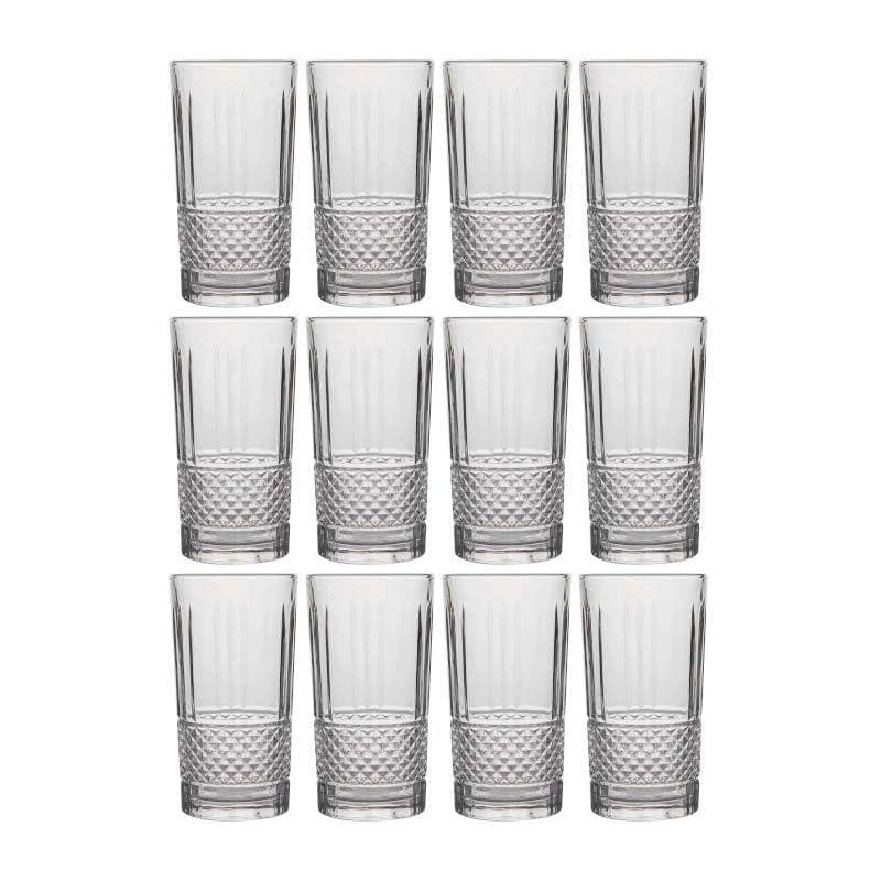 Buy Muffet Glass Tumbler (265 ML) - Set Of Twelve Drinking & Juice Glasses from Vaaree