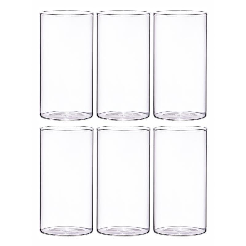 Drinking & Juice Glasses - Nicolette Glass Tumbler (Large) (350 ml ) - Set Of Six