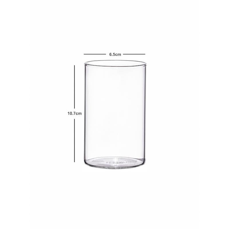 Buy Nicolette Glass Tumbler (Small) (290 ml ) - Set Of Six Drinking & Juice Glasses from Vaaree