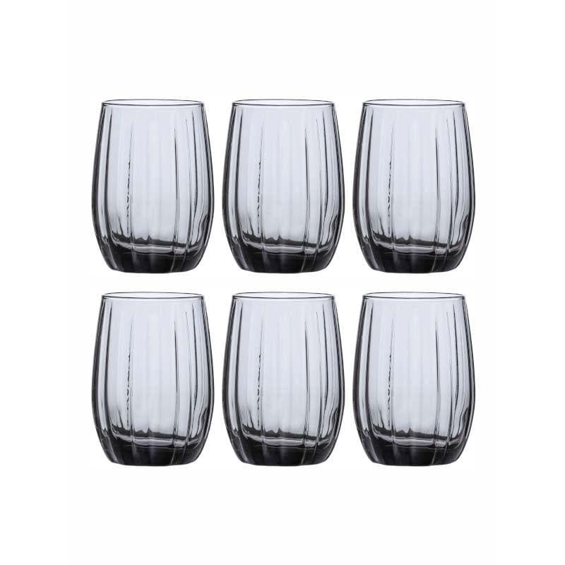 Buy Noa Linka Glass Tumbler (240 ML) - Set Of Six Drinking & Juice Glasses from Vaaree