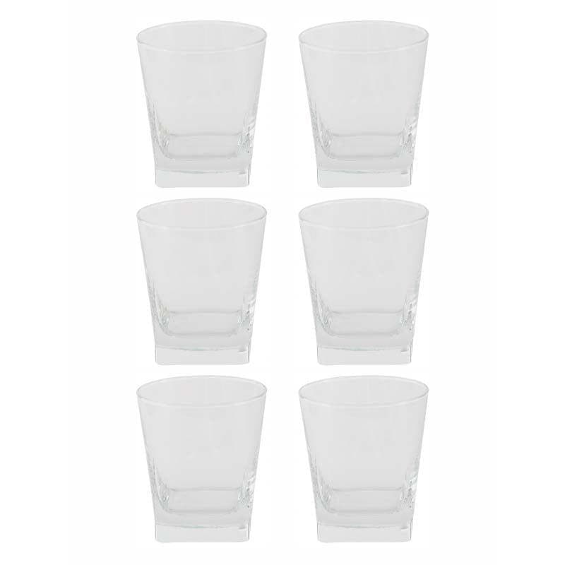 Buy Papere Glass Tumbler (195 ML) - Set Of Six Scotch & Whiskey Glasses from Vaaree