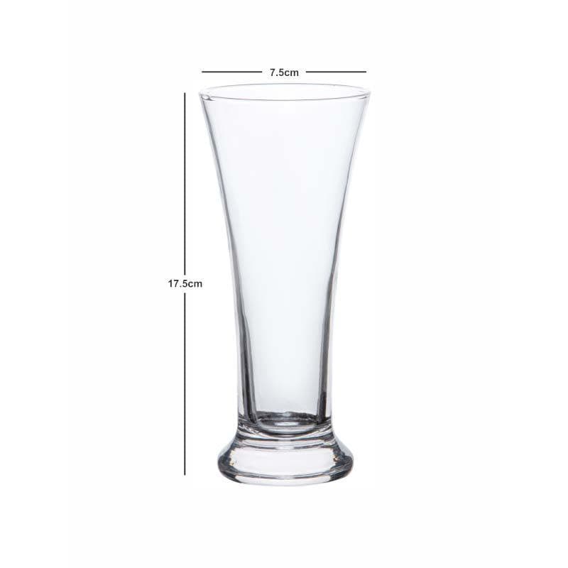 Buy Qurio Glass Tumbler (275 ML) - Set Of Six Drinking & Juice Glasses from Vaaree