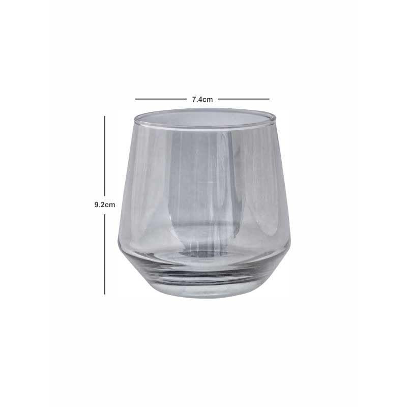 Drinking & Juice Glasses - Ravio Grey Tumbler (370 ML) - Set Of Six