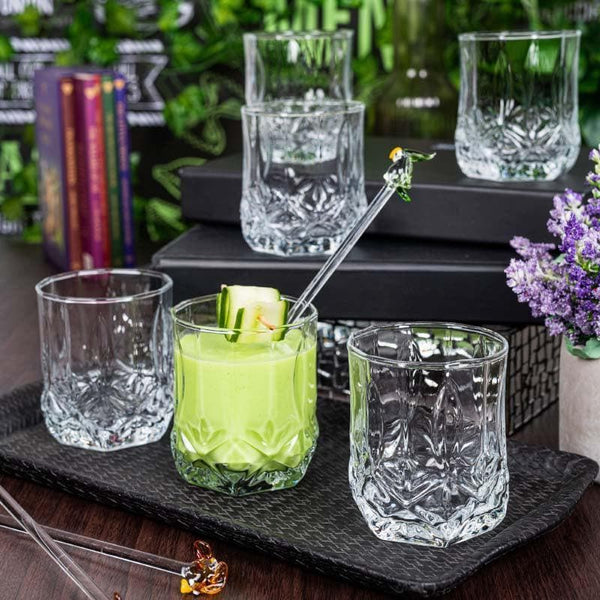 Drinking & Juice Glasses - Risqe Glass Tumbler (285 ML) - Set Of Six