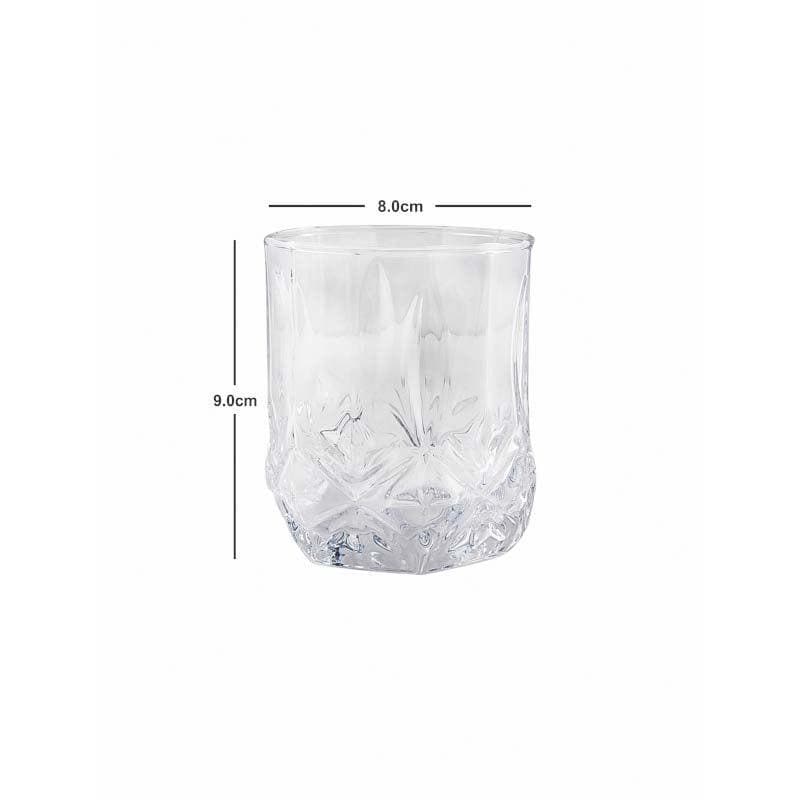 Drinking & Juice Glasses - Risqe Glass Tumbler (285 ML) - Set Of Six