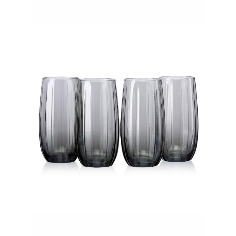 Drinking & Juice Glasses - Savou Grey Tumbler (500 ML) - Set Of Four