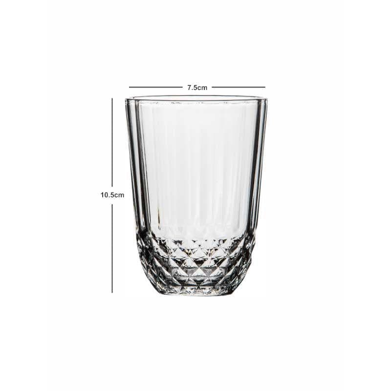 Drinking & Juice Glasses - Sepero Glass Tumbler (255 ML) - Set Of Six