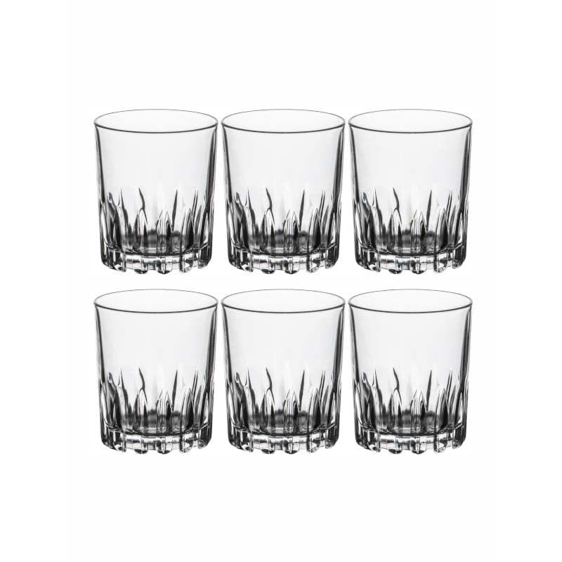 Drinking & Juice Glasses - Texos Glass Tumbler (215 ML) - Set Of Six