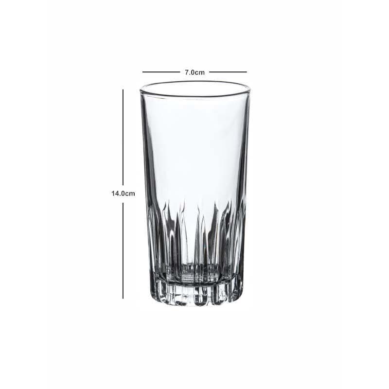 Drinking & Juice Glasses - Texos Glass Tumbler (340 ML) - Set Of Six