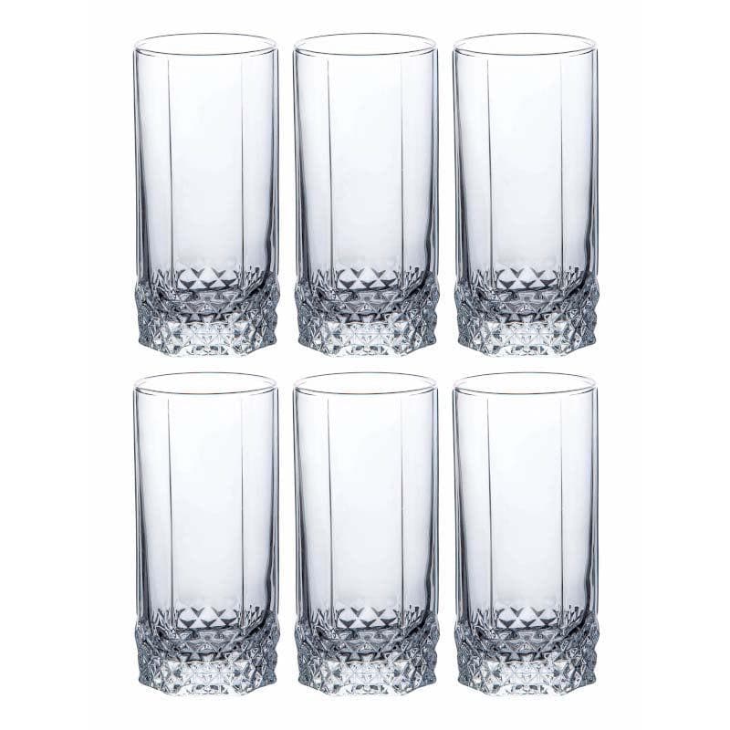 Drinking & Juice Glasses - Tiyna Glass Tumbler (290 ML) - Set Of Six