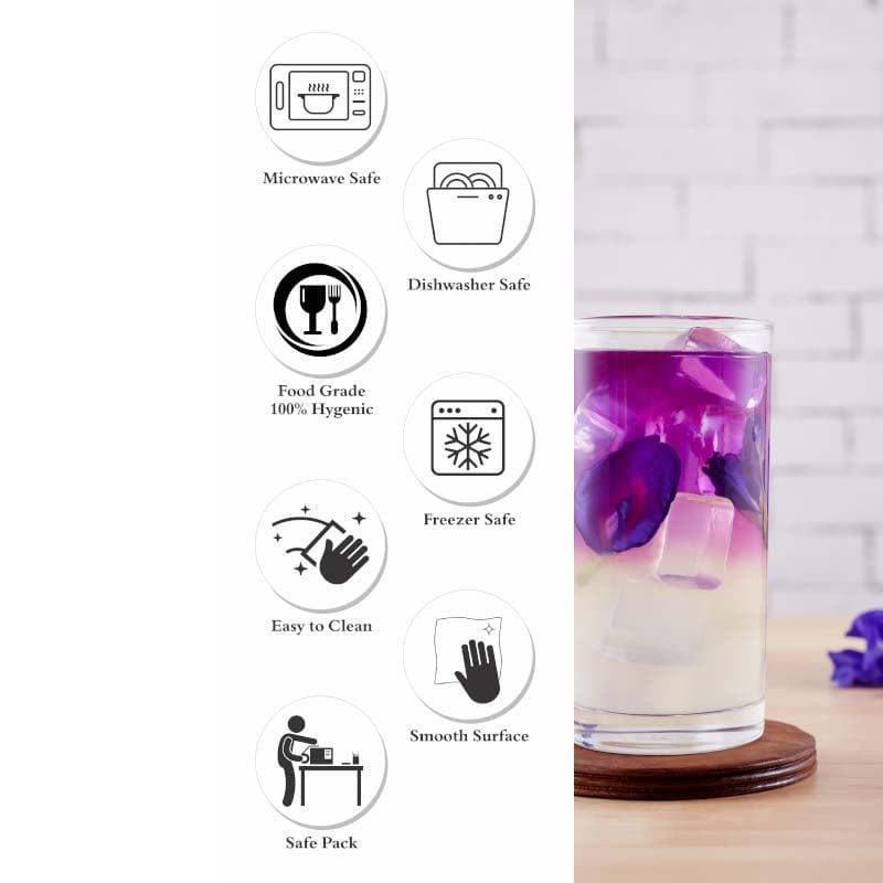 Buy Tripid Glass Tumbler - 250 ML Drinking & Juice Glasses from Vaaree