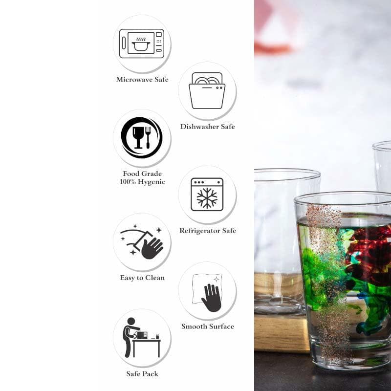 Drinking & Juice Glasses - Tripid Tumbler (350 ML) - Set Of Six