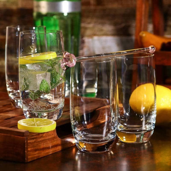 Buy Yenzo Glass Tumbler (260 ML) - Set Of Six Drinking & Juice Glasses from Vaaree