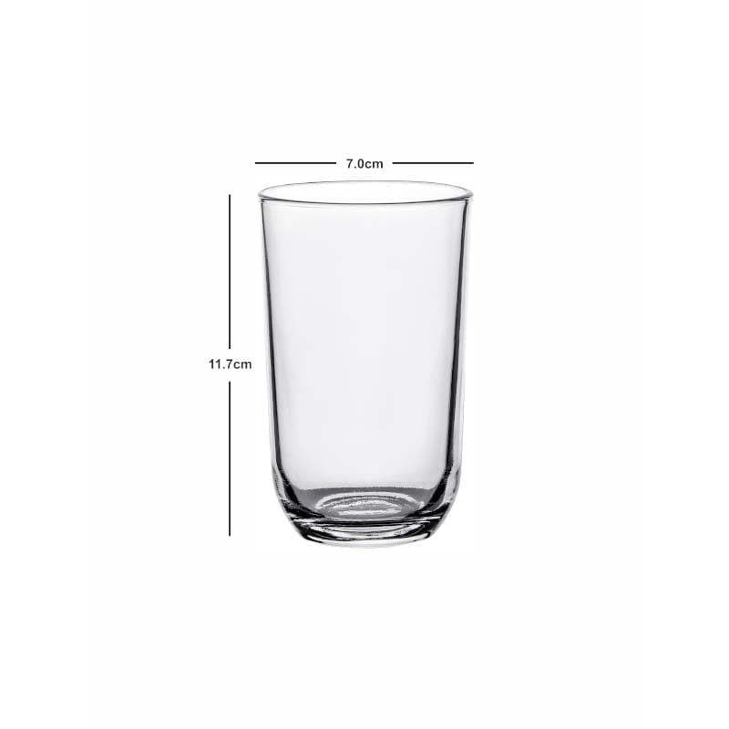 Buy Yenzo Glass Tumbler (295 ML) - Set Of Six Drinking & Juice Glasses from Vaaree