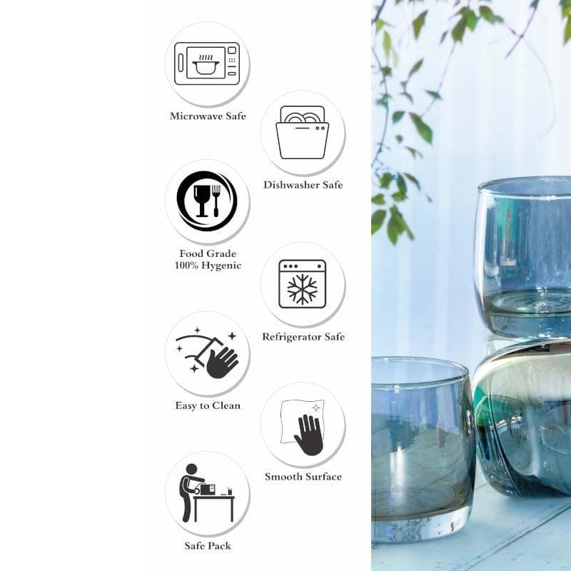 Buy Zengo Glass Tumbler (315 ML) - Set Of Six Drinking & Juice Glasses from Vaaree