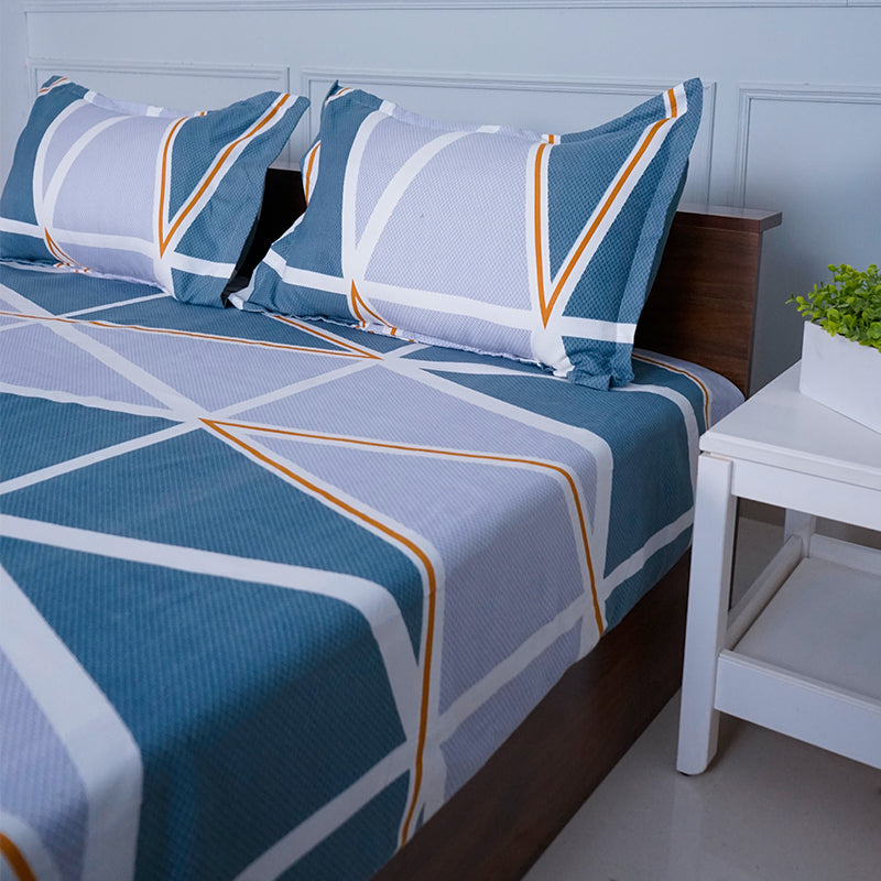 Bedsheets - Cool Blues Bedsheet