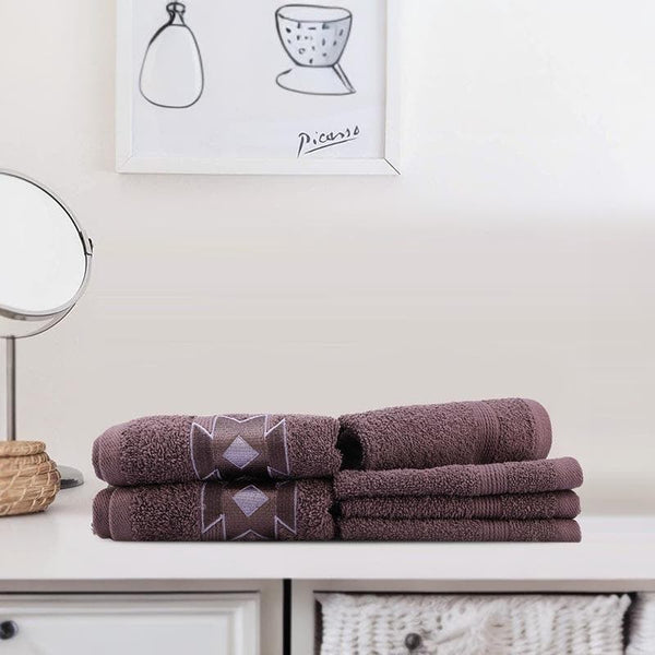 Buy Charmchic Towel (Violet) - Six Piece Set Hand & Face Towels from Vaaree