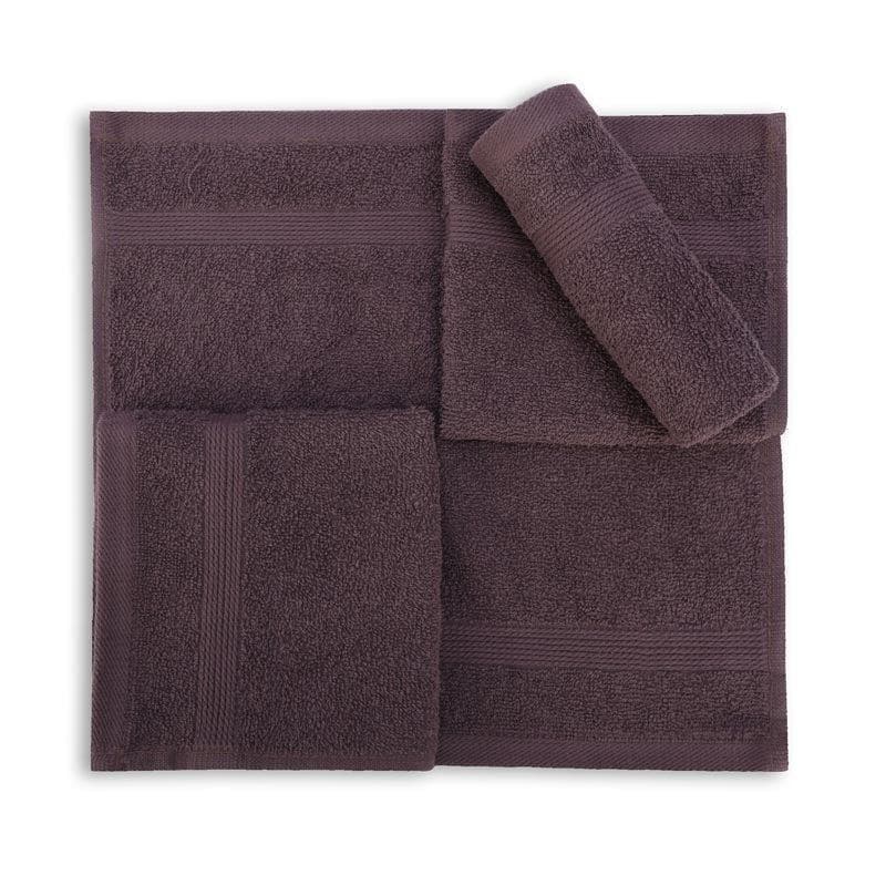 Buy Charmchic Towel (Violet) - Six Piece Set Hand & Face Towels from Vaaree