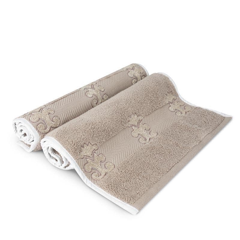 Buy Diamondy Towel (Taupe) - Six Piece Set Hand & Face Towels from Vaaree