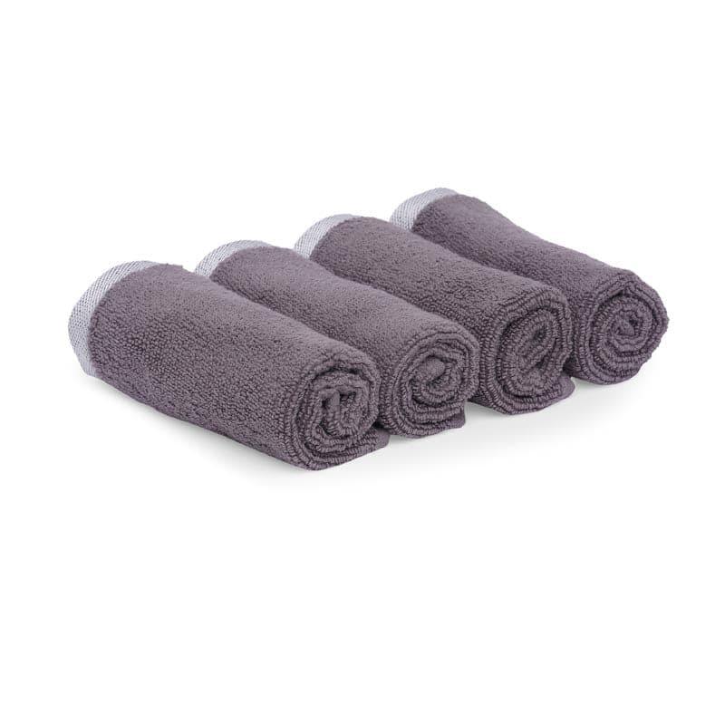 Buy Hue Haven Face Towel (Grey) - Set of Four Hand & Face Towels from Vaaree