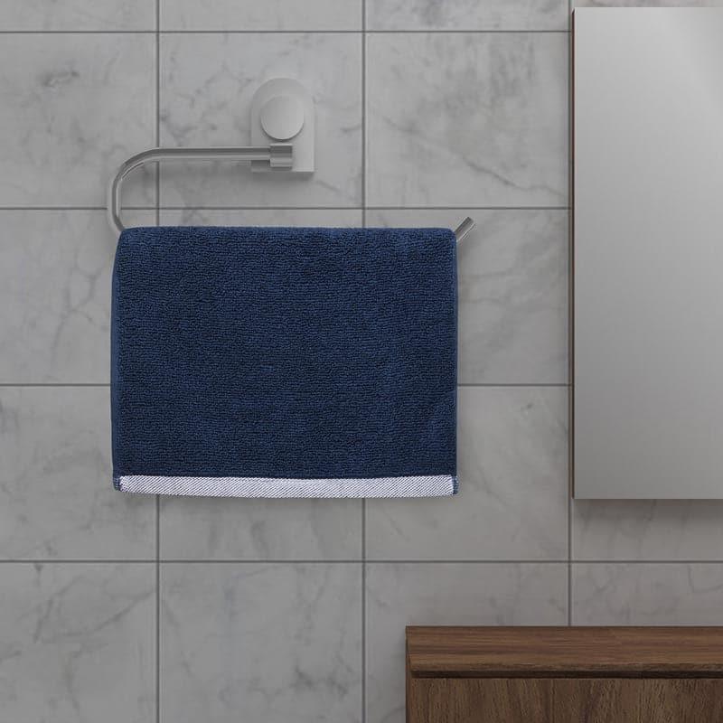 Buy Hue Haven Face Towel (Navy) - Set of Four Hand & Face Towels from Vaaree