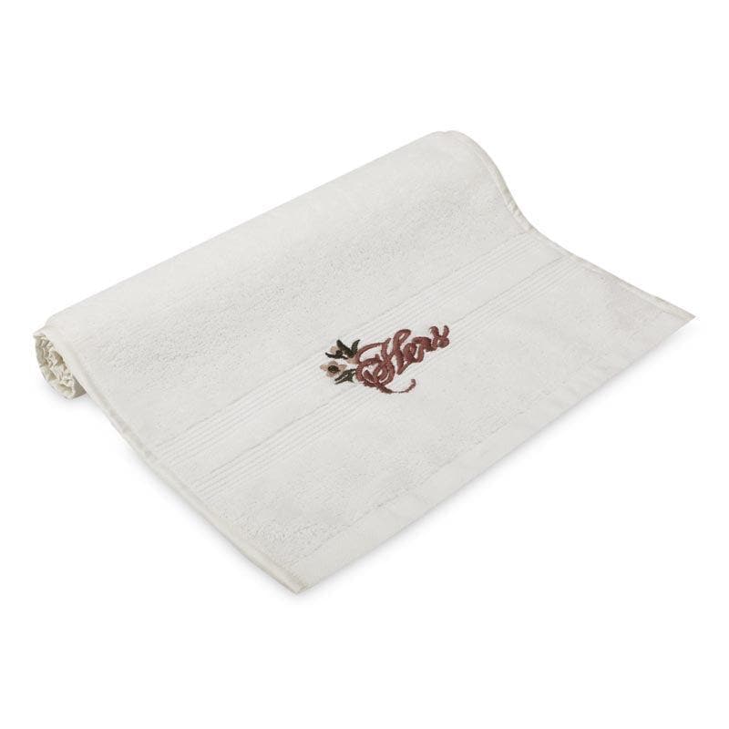 Buy Just Couple Things Towel (Ivory) - Three Piece Set Hand & Face Towels from Vaaree