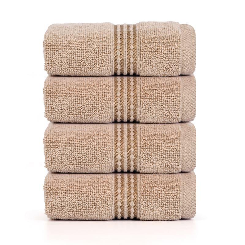 Buy Micro Cotton LuxeDry Solid Face Towel (Brown) - Set Of Four Hand & Face Towels from Vaaree