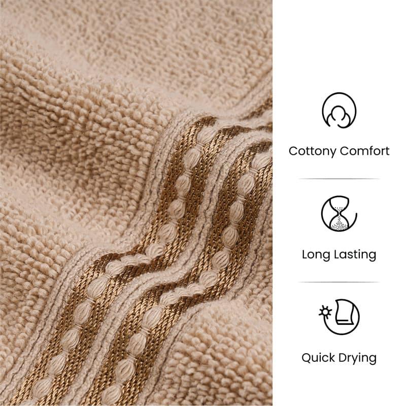 Buy Micro Cotton LuxeDry Solid Face Towel (Brown) - Set Of Four Hand & Face Towels from Vaaree