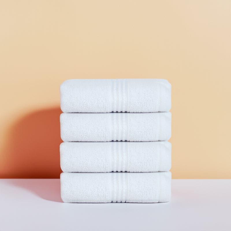 Buy Micro Cotton LuxeDry Solid Face Towel (White) - Set Of Four Hand & Face Towels from Vaaree